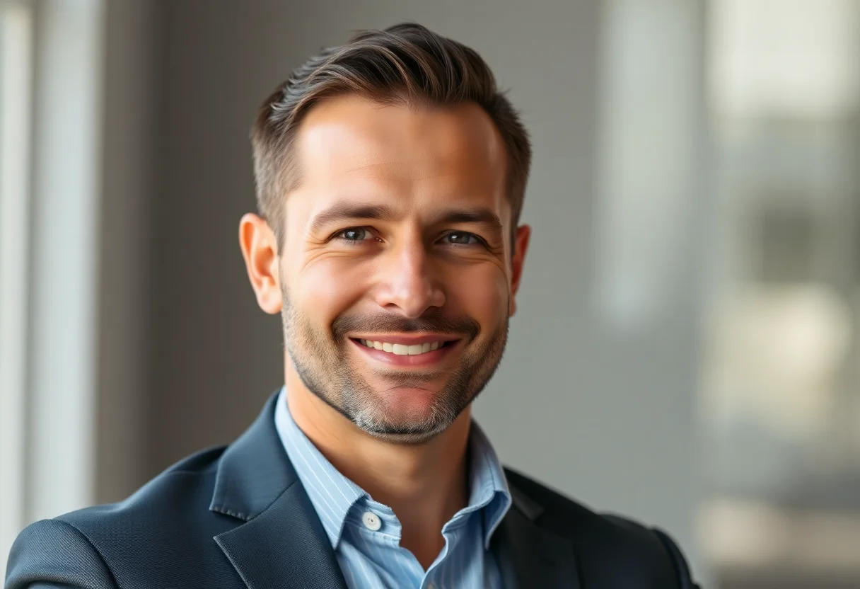 Portrait of a confident male financial advisor.
